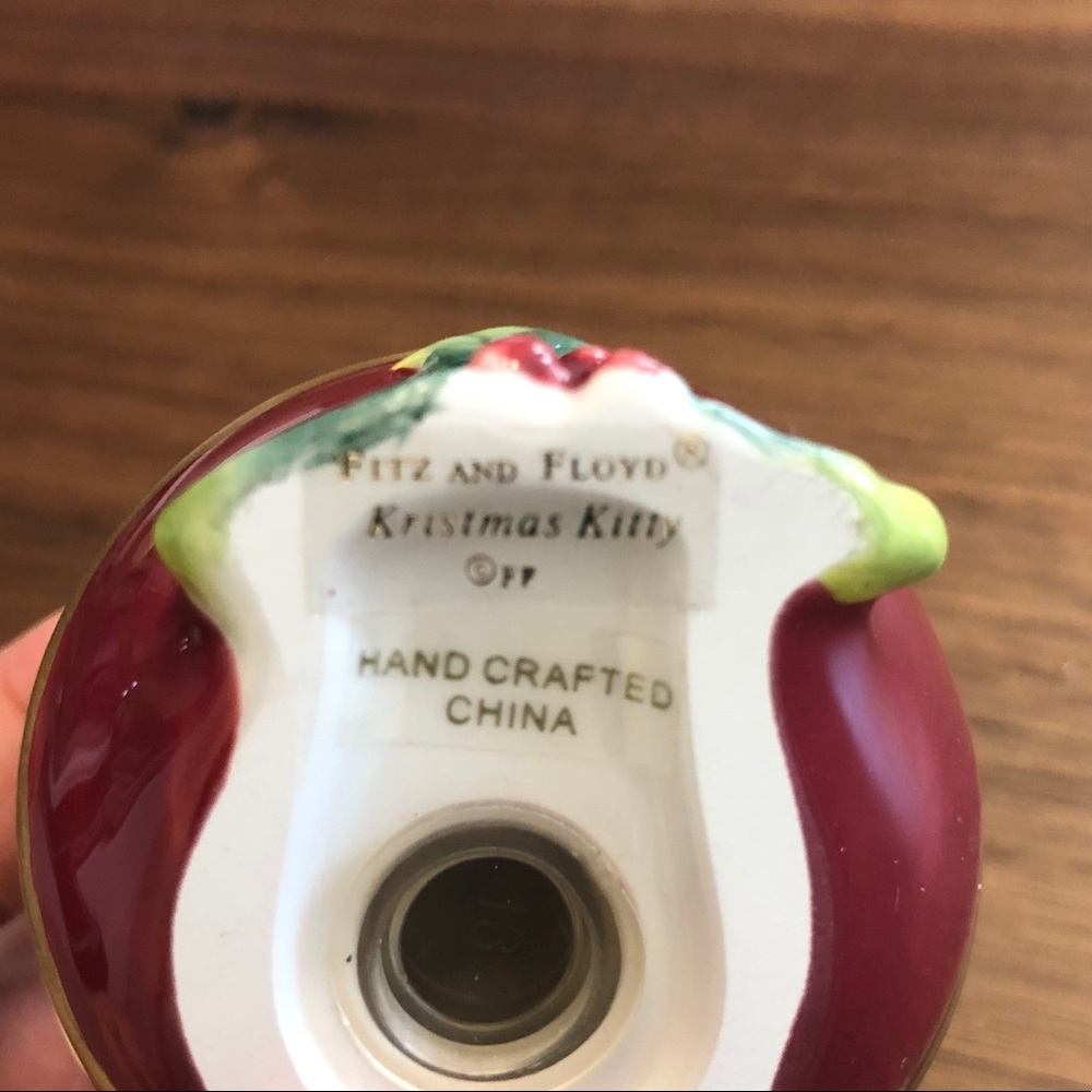 Vintage Fitz & Floyd Kristmas Kitty salt & pepper - Picture 11 of 11